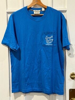 Scotch & Soda Royal Blue Crewneck Pocket Tee